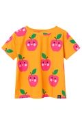 T-shirt pomarańczowy w jabłka