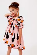 New Puffed Dress pale pink tucan
