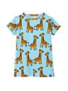 Blue giraffe t-dress