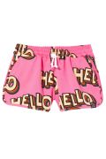 80’s pink HELLO shorts