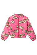 Bomber jacket pink HELLO