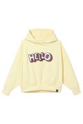 Oversized hoodie yellow HELLO