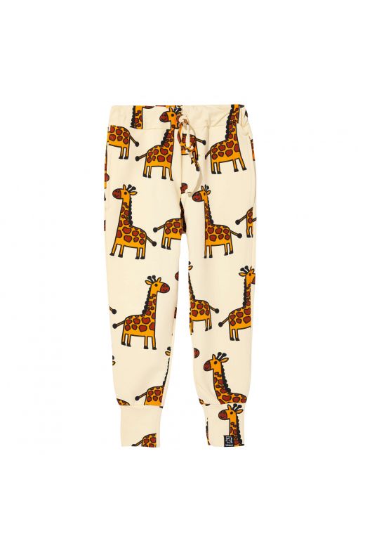 Pocket pants yellow giraffe