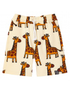 Pocket shorts pink giraffe