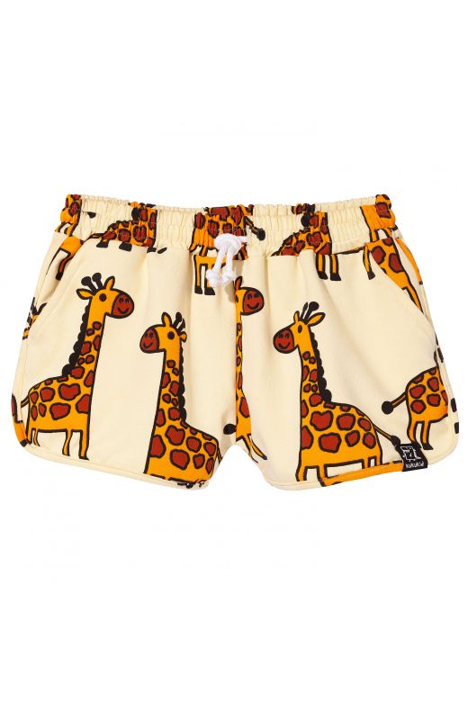 80’s yellow giraffe shorts