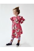 Sukienka Pompom różowa lama